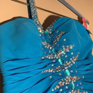 Blinged Out Prom Dress